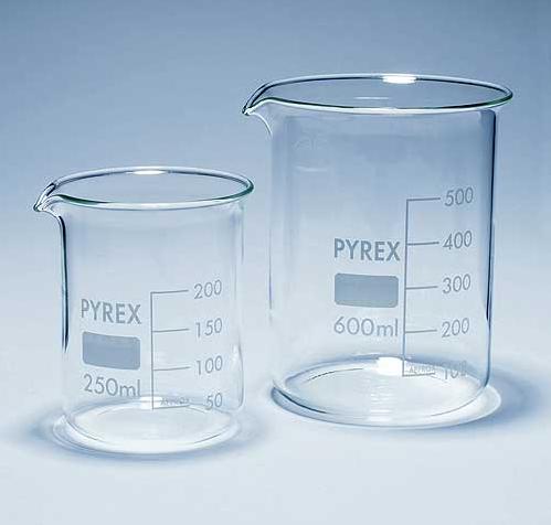 Glass beaker 150ml, low form