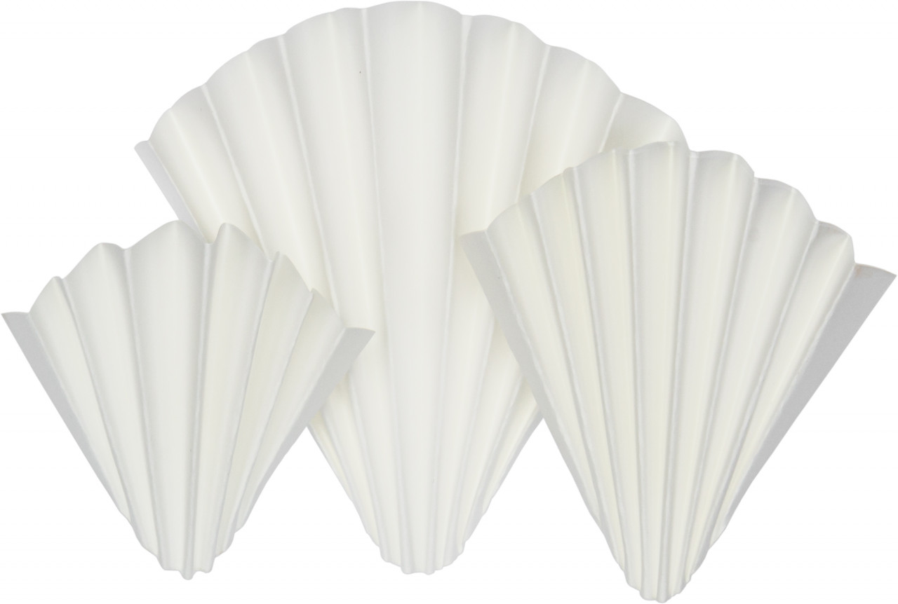 Folded filter papers, MN 617 we, 150mm (Pack of 100 filters)