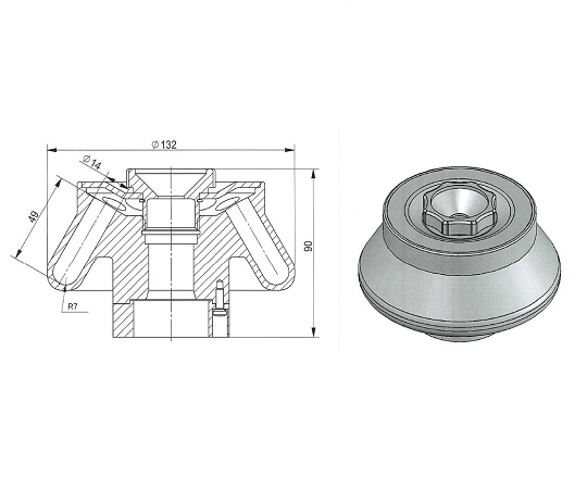 High Speed Centrifuge Angle Rotor 5mL x 12 Pieces
