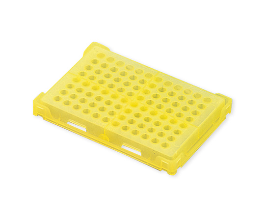 PCR Tray Yellow , Lid x 20 Pcs