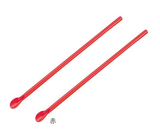 Spoon Straw (Disposable Type) Red 500 Pieces