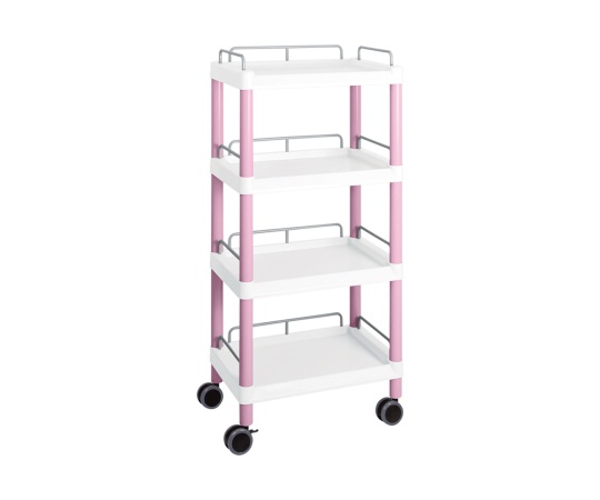 Mobile Easy Cart (Tall Type/Regular 31) Pink 4 Stages Wiith Guard Frame