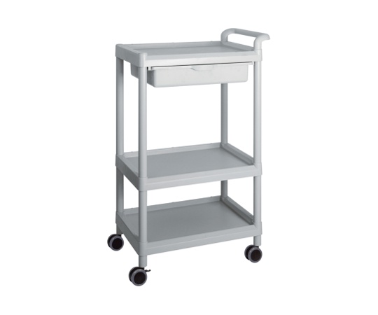 Mobile Easy Cart (Tall Type/Wide 32) Gray 3 Stages Wiith Drawer